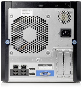 HPE ProLiant MicroServer Gen10 Rear