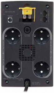 APC by Schneider Electric Back-UPS BX1100CI-RS Rear