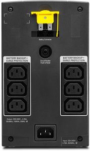 APC by Schneider Electric Back-UPS BX1100LI Rear