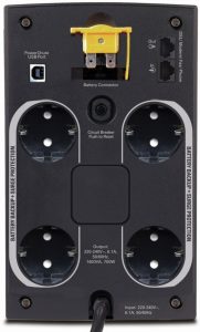 APC by Schneider Electric Back-UPS BX1400U-GR Rear