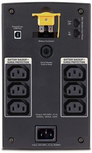 APC by Schneider Electric Back-UPS BX1400UI Rear