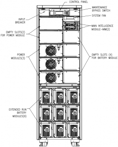 APC by Schneider Electric Symmetra LX SYA12K16IXR Front