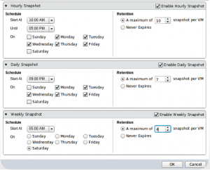 Cisco HyperFlex Snapshots Schedule