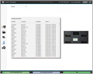 IBM TS4300 Tape Library Web UI