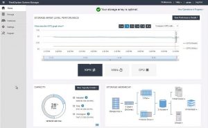 Lenovo ThinkSystem DE System Manager Dashboard