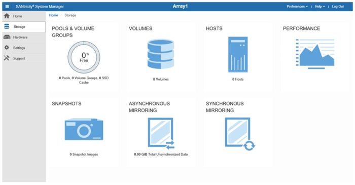 SANtricity System Manager