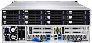 Система хранения данных QTECH QSRV-4536 вид сзади