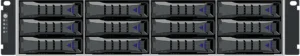 YADRO дисковый модуль расширения L12 вид спереди без фальш-панели
