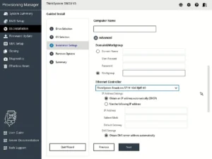 Lenovo XClarity Provisioning Manager GUI